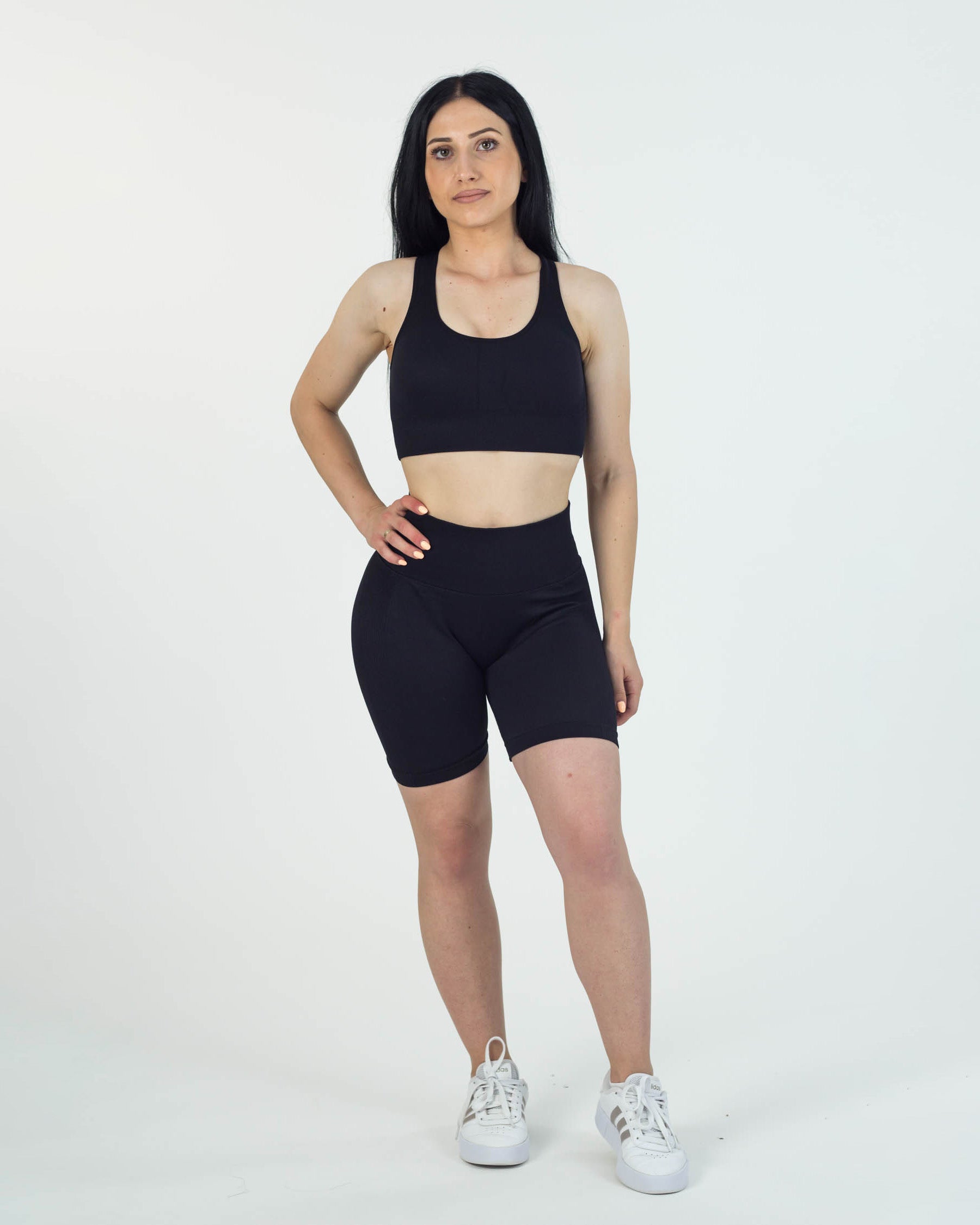 Boost+ High Waisted Scrunch Shorts - Black