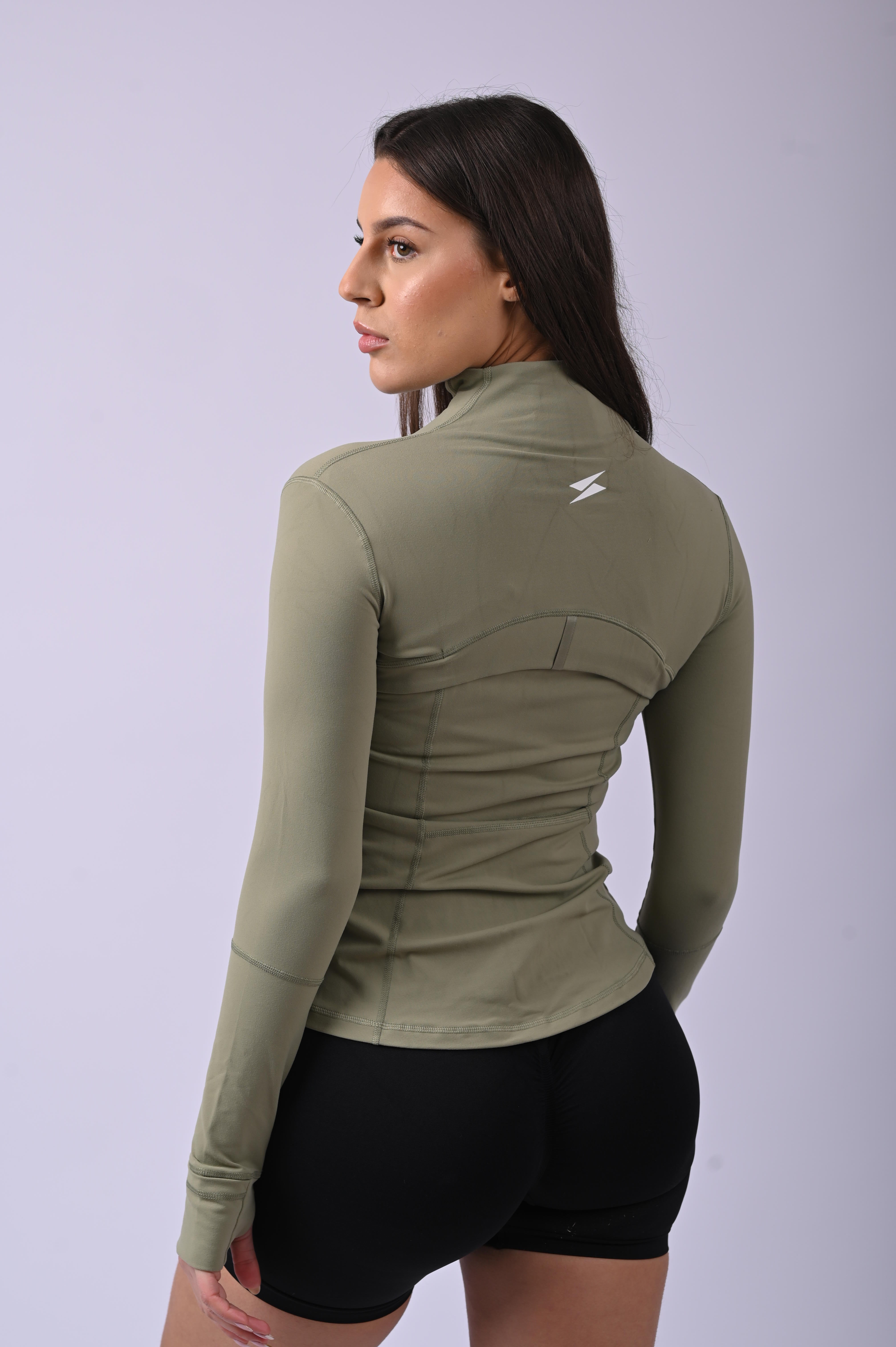 Form Long Sleeve Zip Jacket - Green