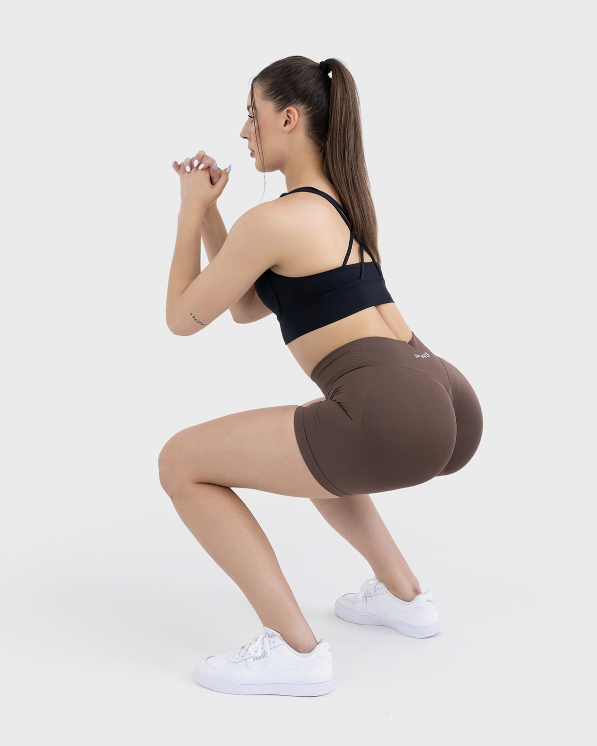 Form Sculpting Shorts - Espresso Walnut