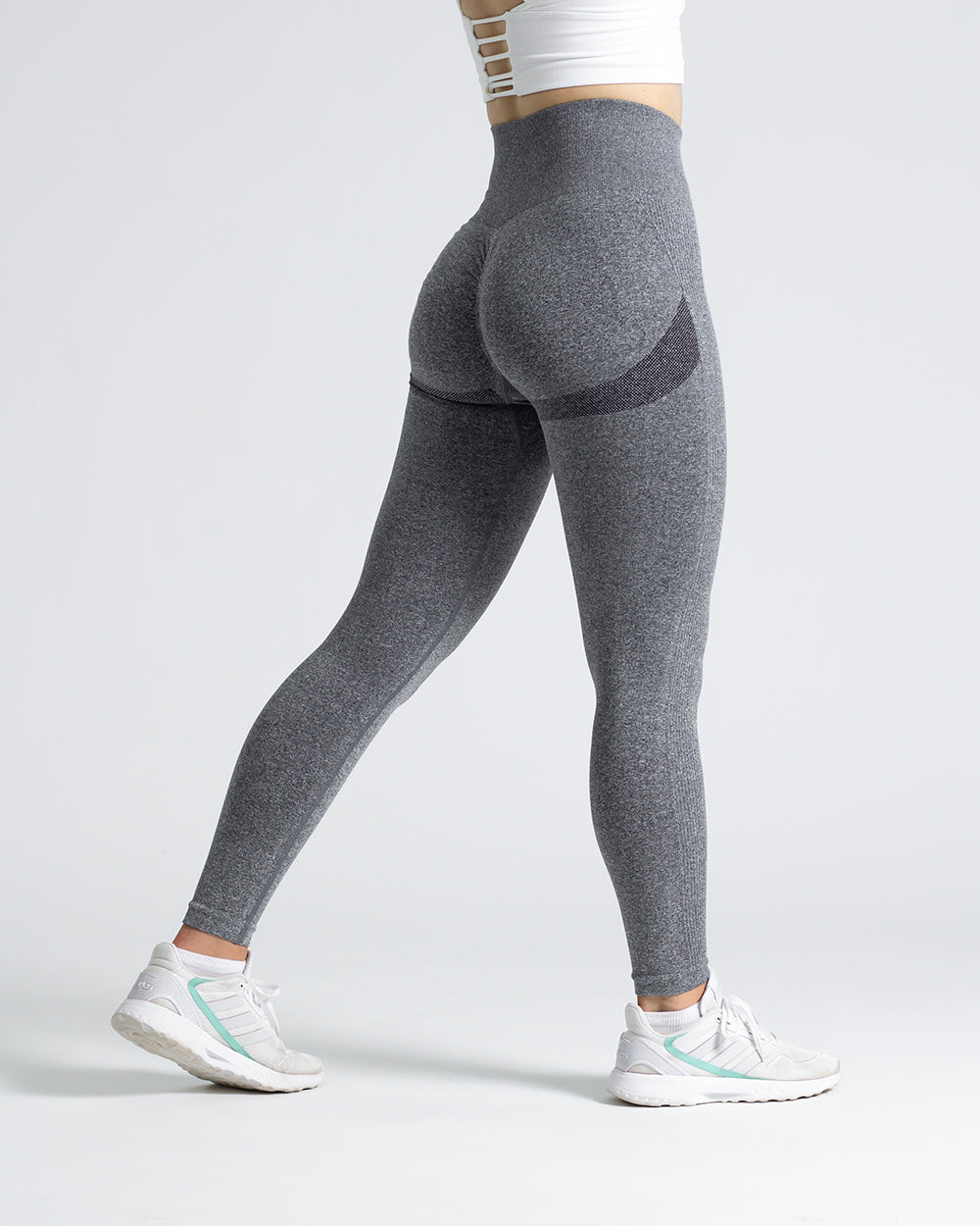 Scrunched Lifting Contour High Waist Leggings - Сиви