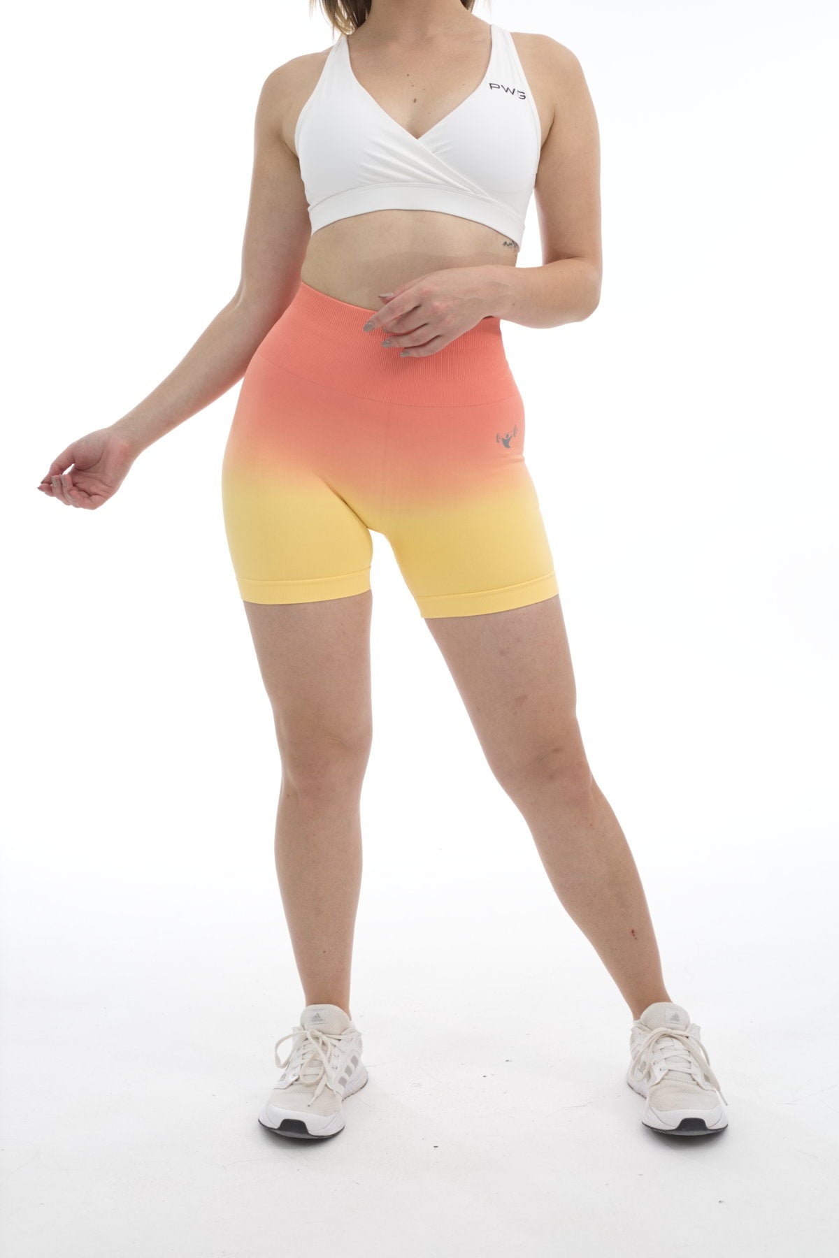 Ombré Scrunch Shorts - Sunset