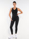 SculptZip Active Jumpsuit - Black