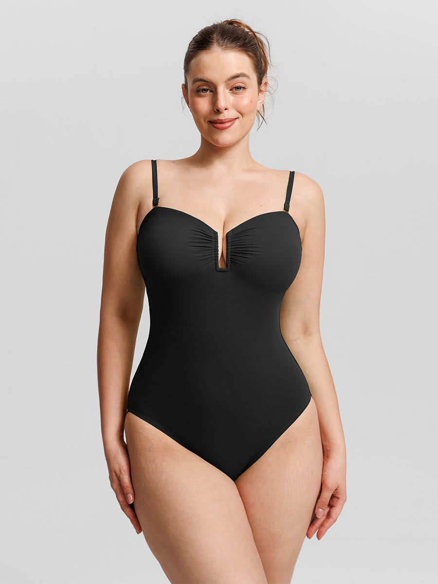 Silhouette One-Piece Swimsuit in black – front view