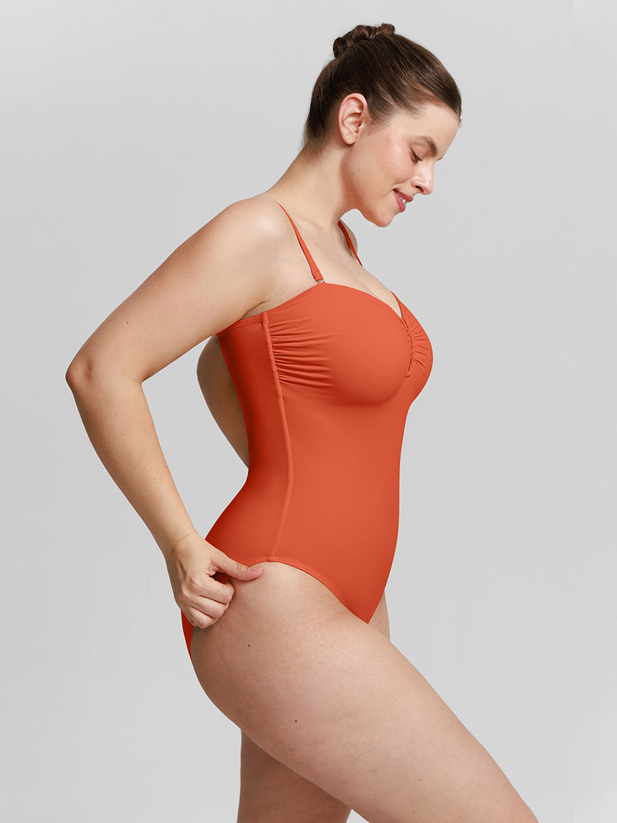 Silhouette One-Piece Swimsuit in red – side view