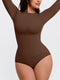Essentials Classic Long Sleeve Bodysuit - Brown