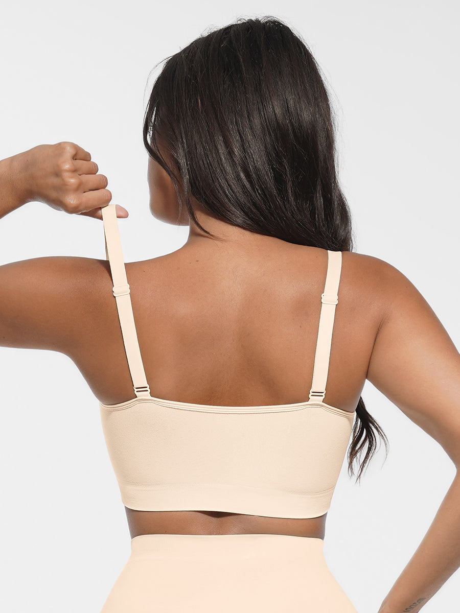 Comfort Lace Bra in nude – back view