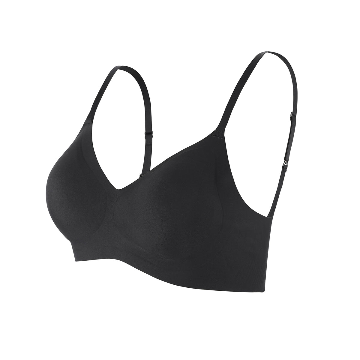Everyday Comfort Push Up Bra in black – product shot on a plain background (2)
