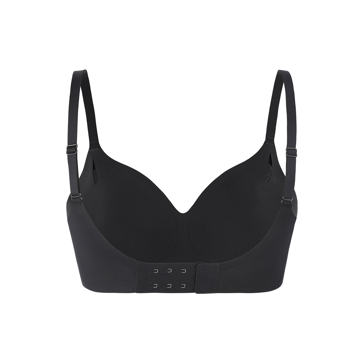Everyday Comfort Push Up Bra in black – product shot on a plain background (3)