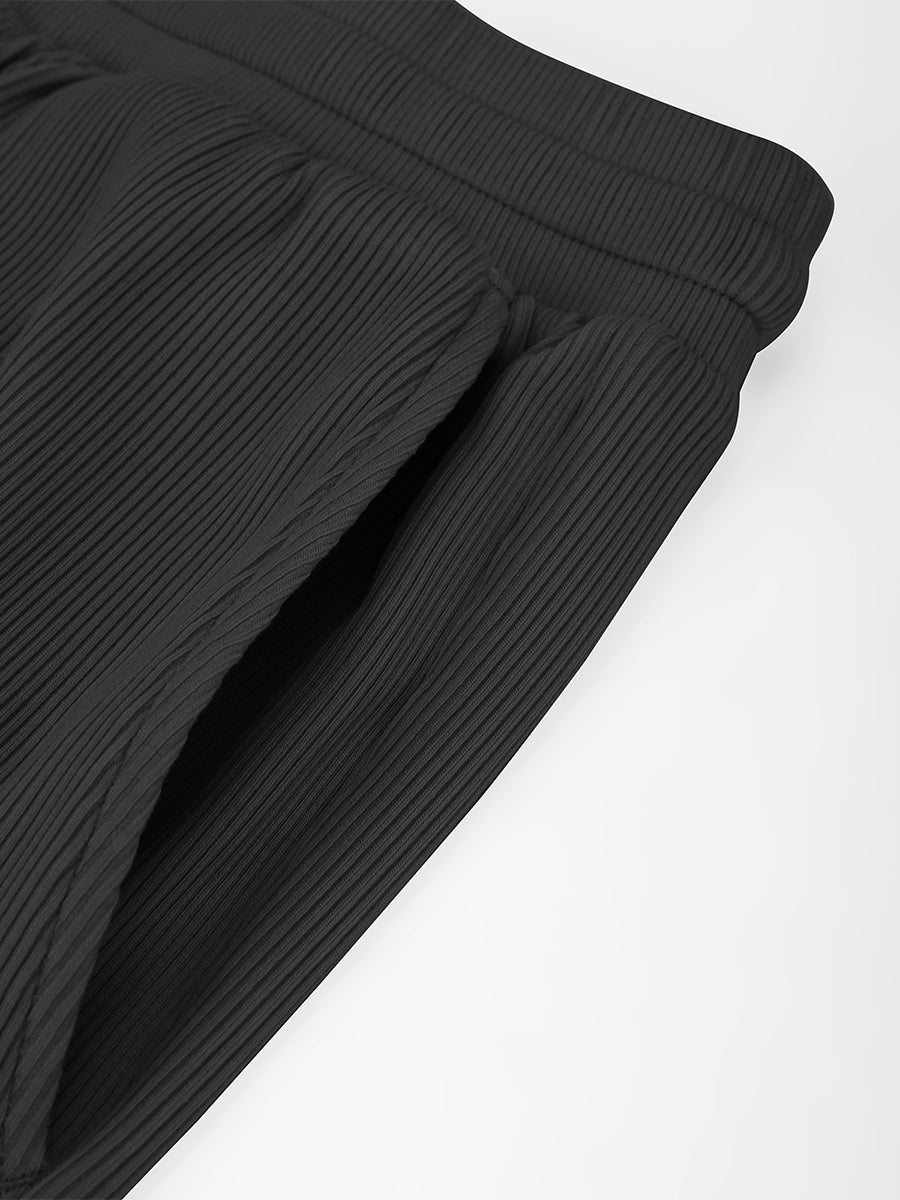 True Comfort Luxe Lounge Pants in black – close-up of the side pocket