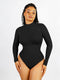 Long Sleeve Turtle Neck Bodysuit - Black
