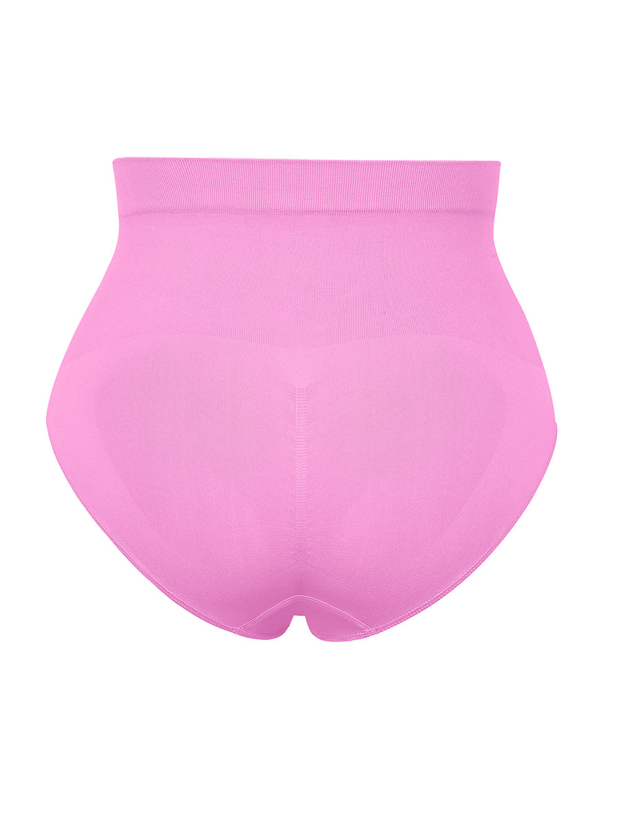 High Waisted Classic Shaping Panties in pink – back of the product on a plain background