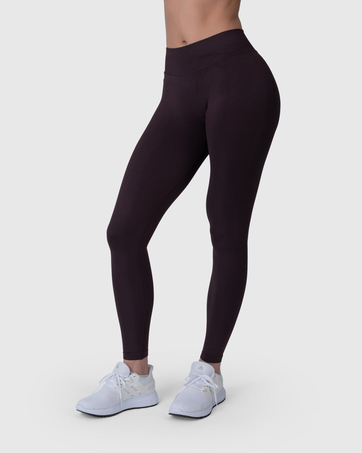 Form Sculpting Leggings in mocha – back three-quarter view