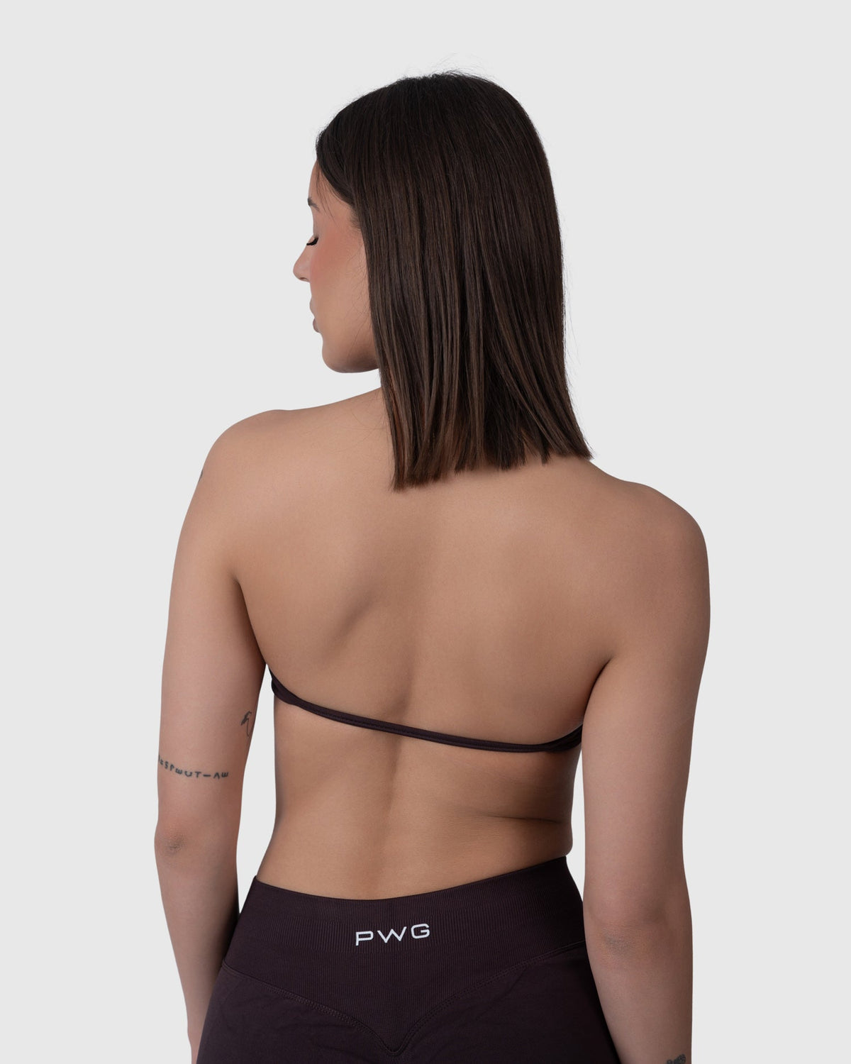 Form Backless Bra in mocha – back view