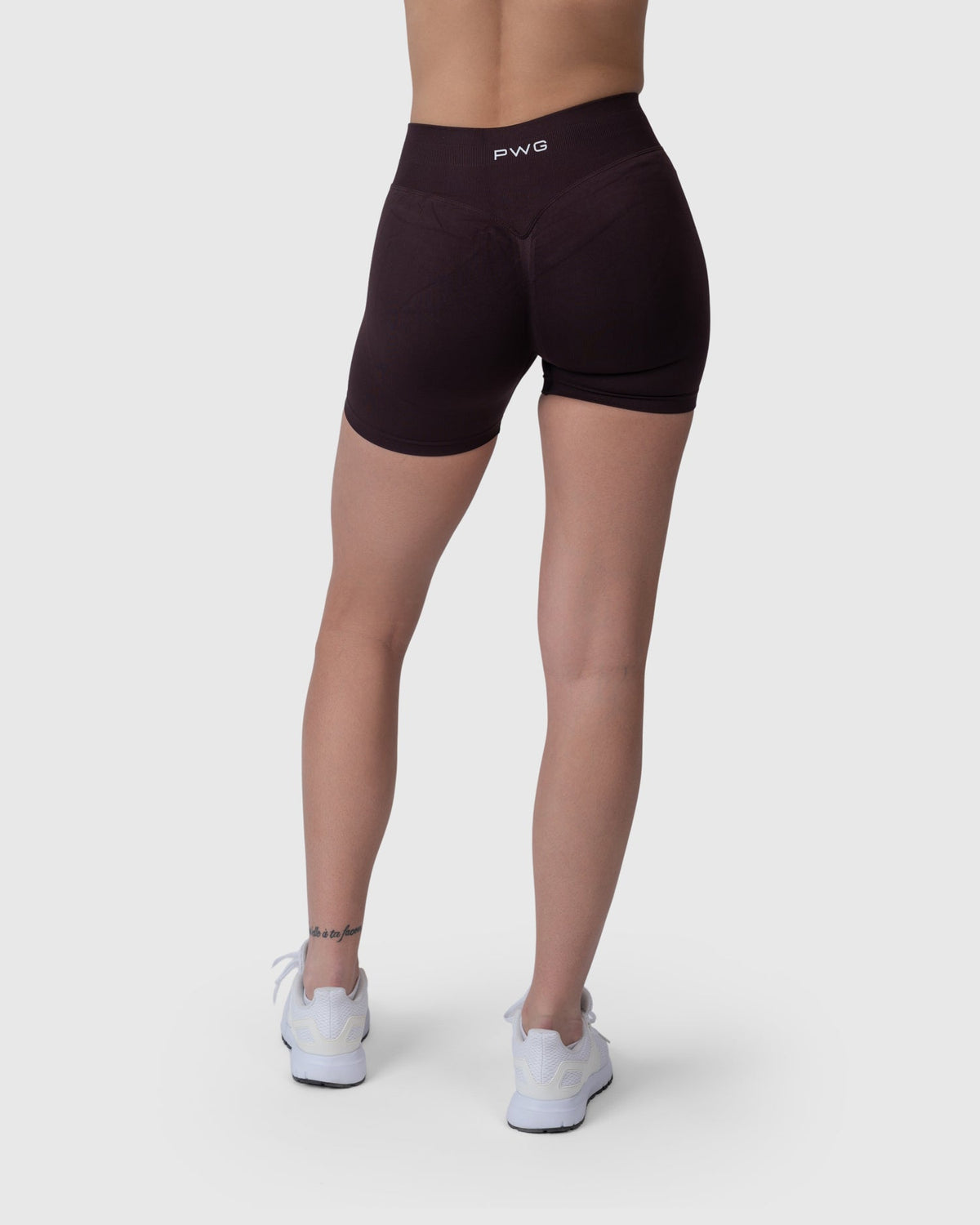 Form Sculpting Shorts in mocha – alternate side view