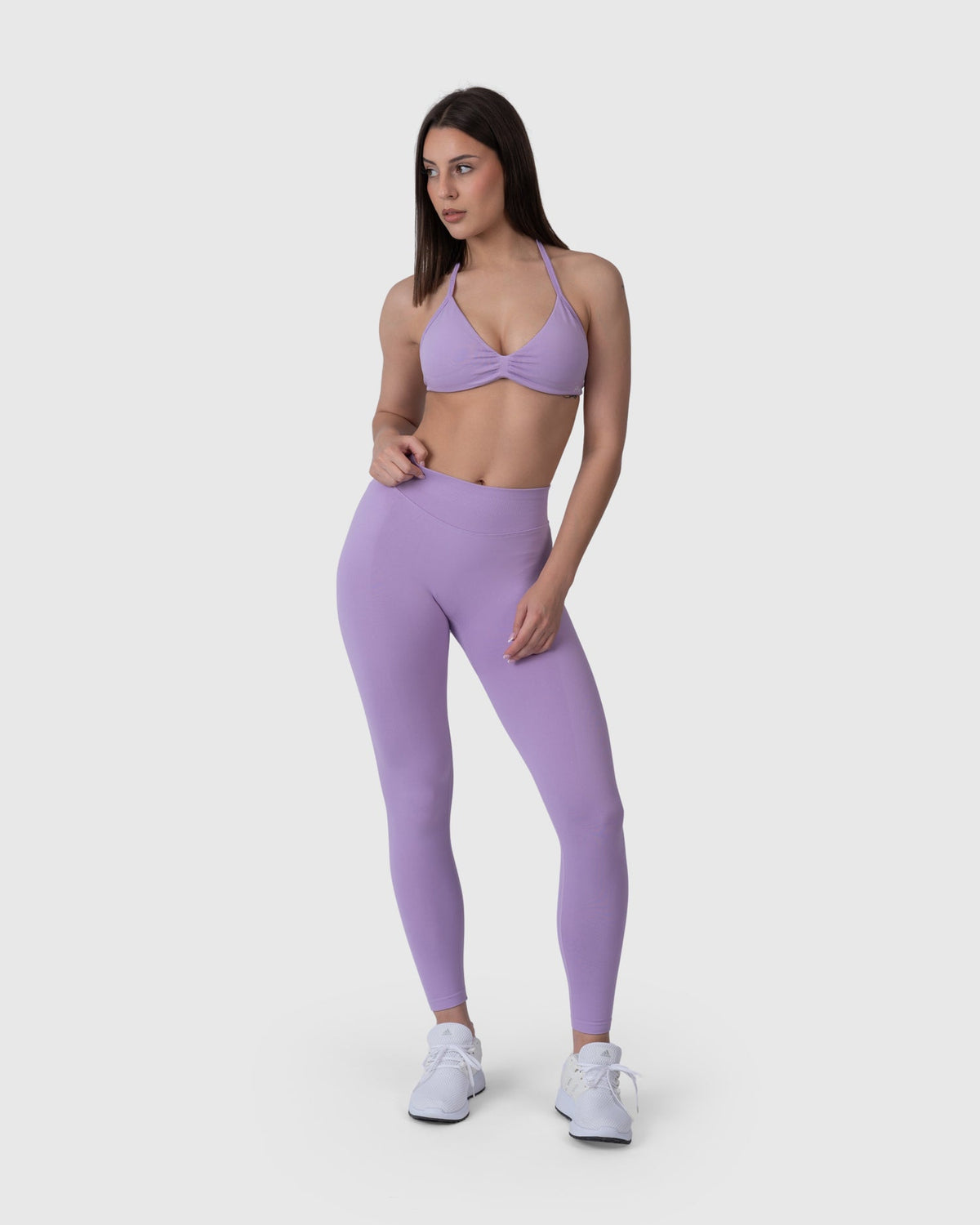 Form Backless Bra in lavender – full-length front view