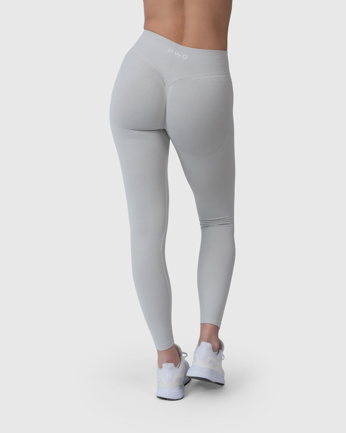 Form Sculpting Leggings in light grey – back view