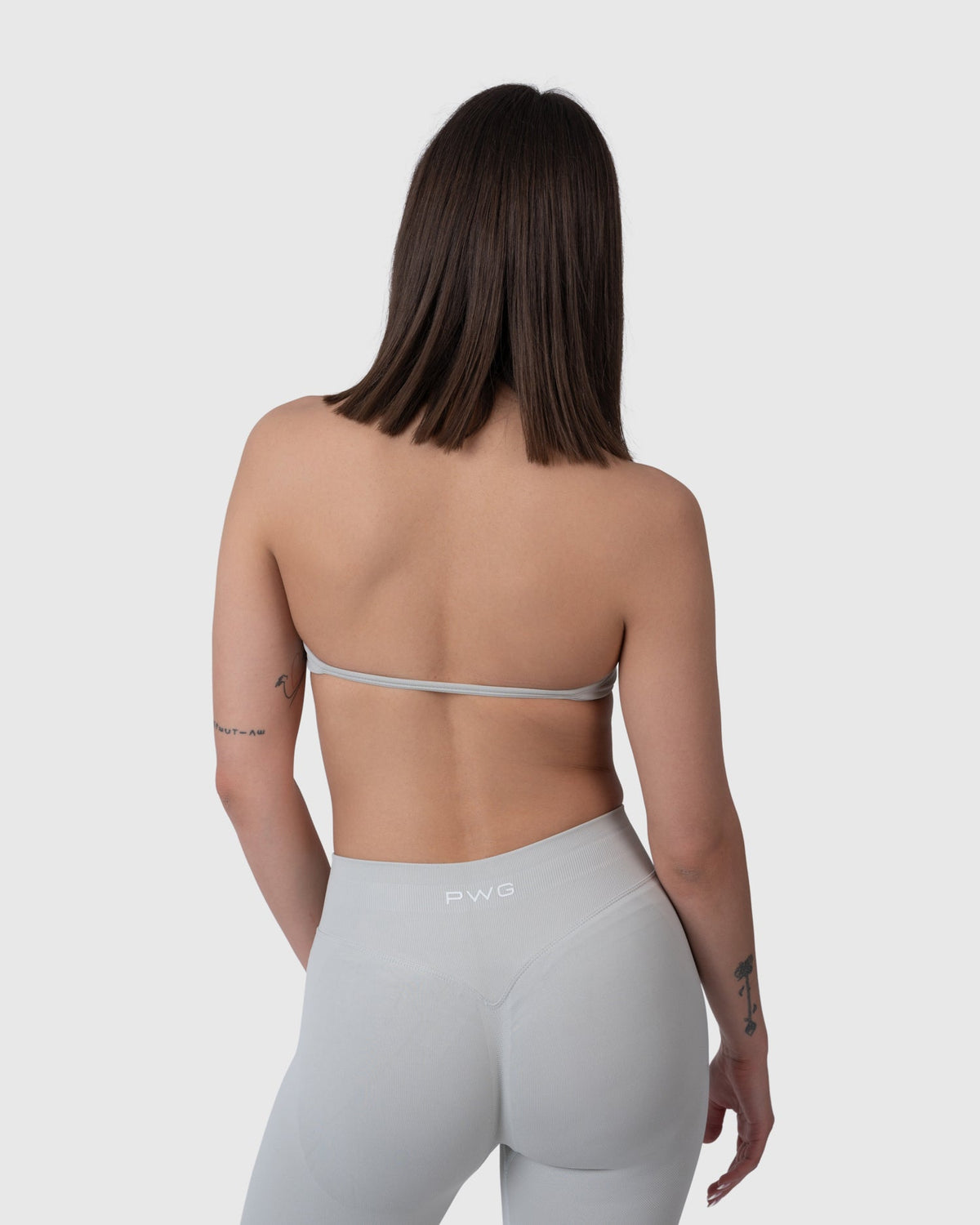 Form Backless Bra in light grey – back view
