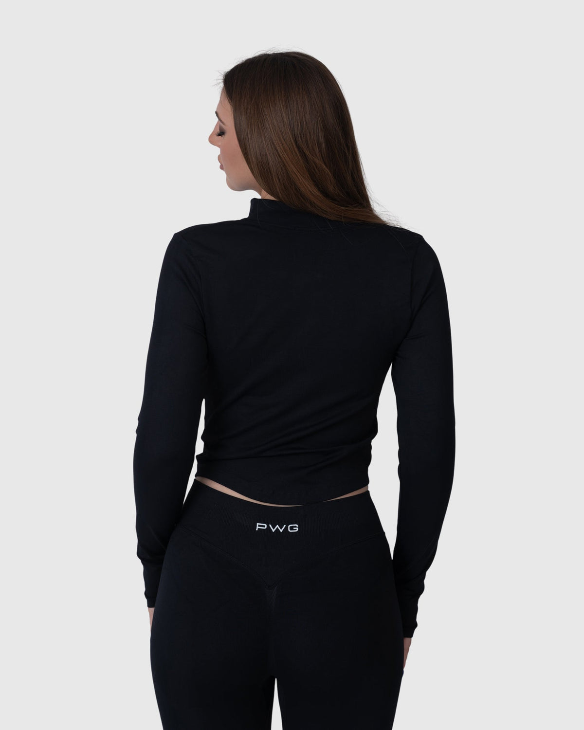 Form Zip Jacket in black – back view