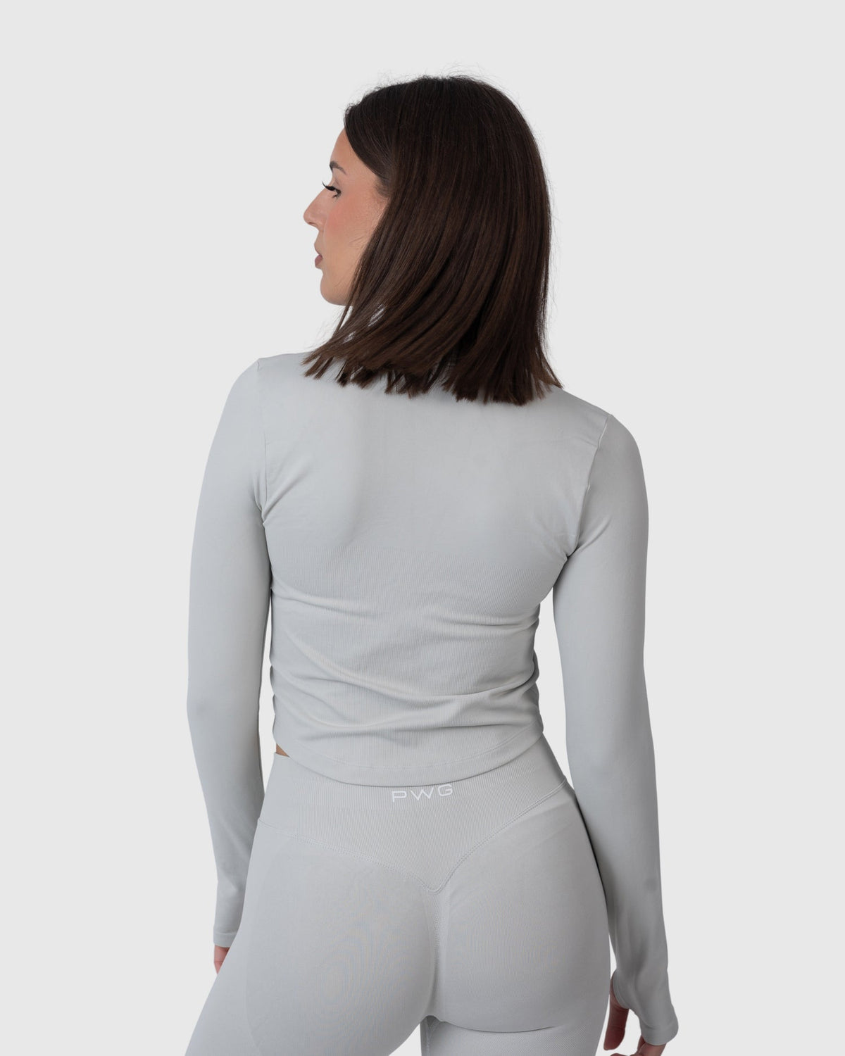Form Zip Jacket in light grey – back view