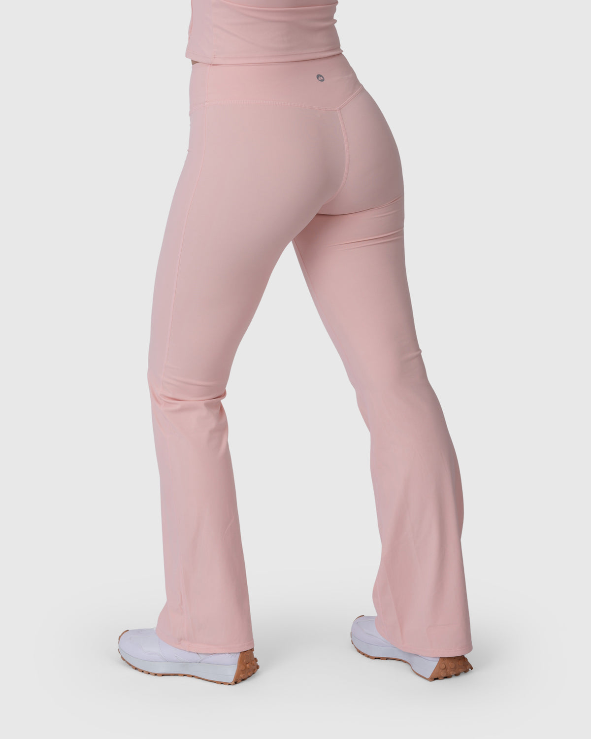 Align Soft Flared Leggings in rose – back three-quarter view