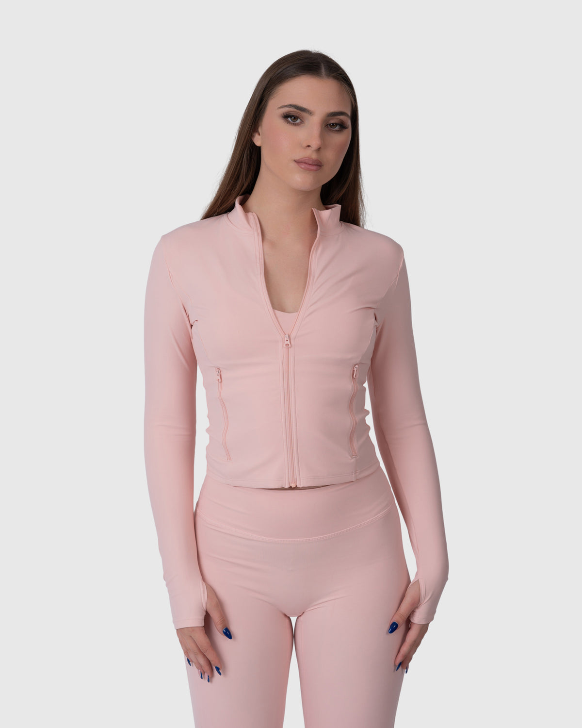 Align Soft Sculpt Jacket in rose – alternate front view