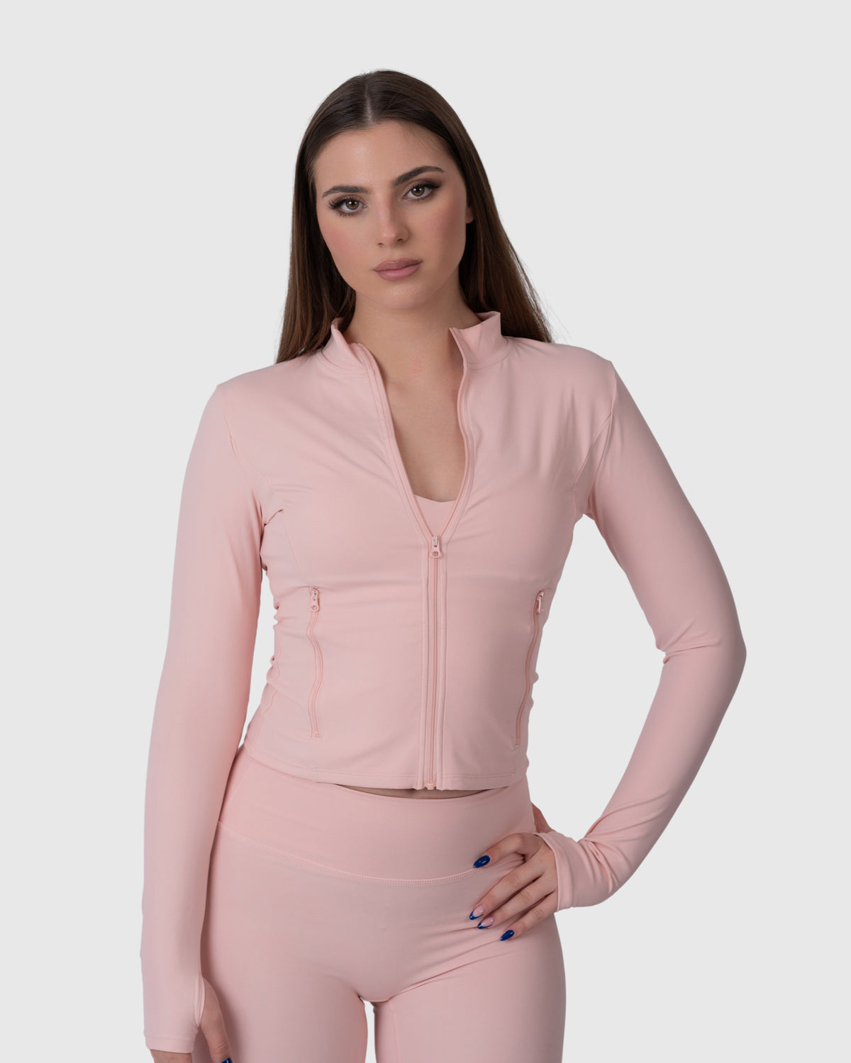 Align Soft Sculpt Jacket in rose – alternate front view