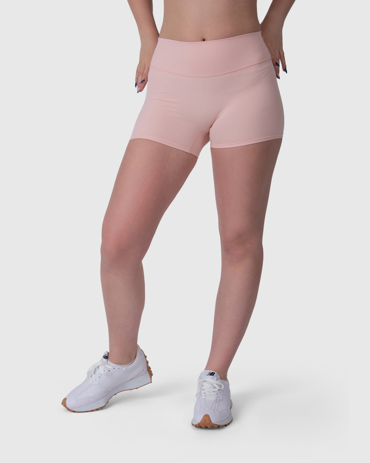 Align Soft Shorts in pink – alternate front view