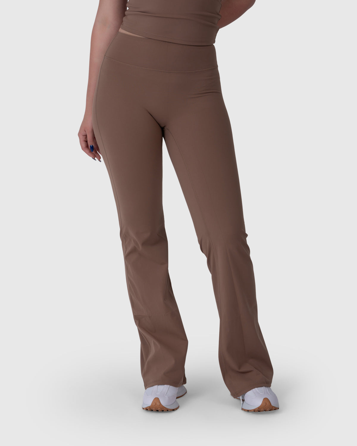 Align Soft Flared Leggings in caramel – alternate front view
