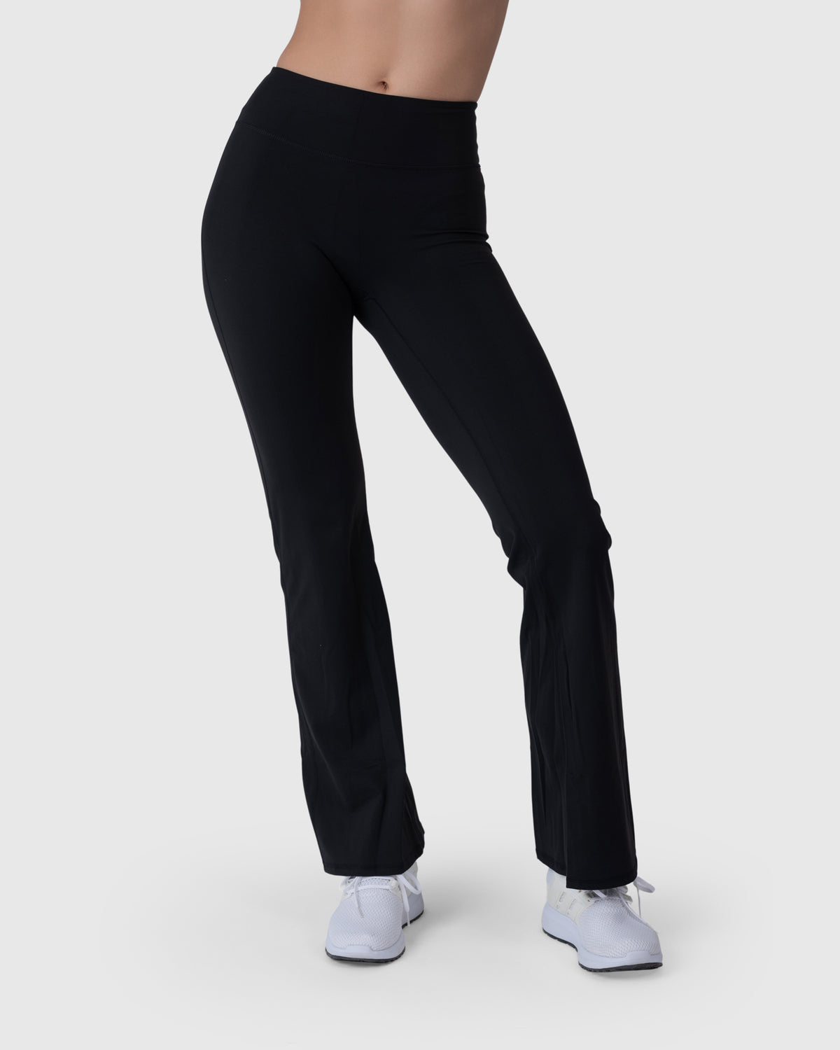 Align Soft Flared Leggings in black – alternate front view