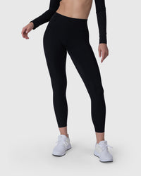 Shop Lily Align Soft High Waisted Leggings in black, high-waisted leggings – front view