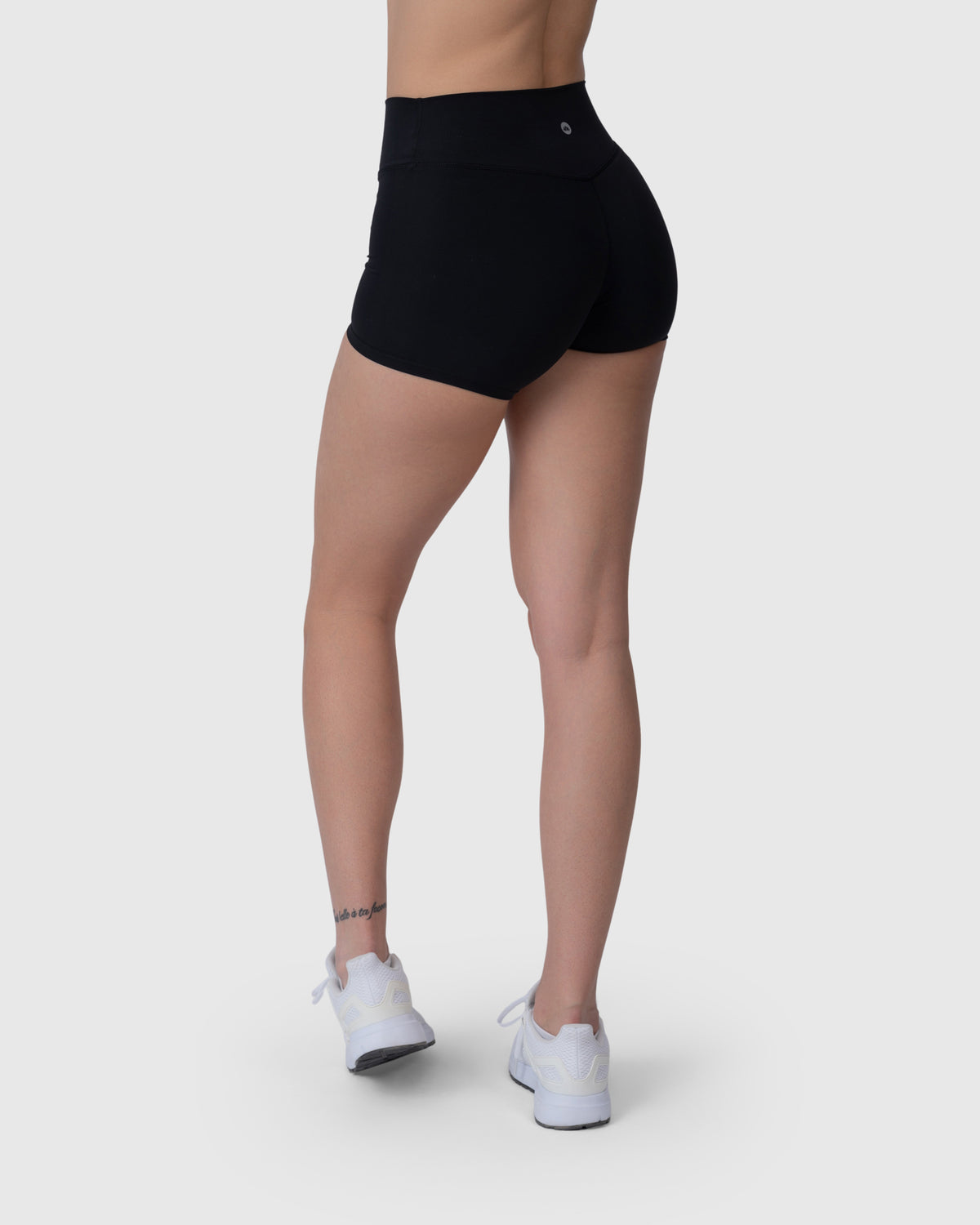 Align Soft Shorts in black – back three-quarter view