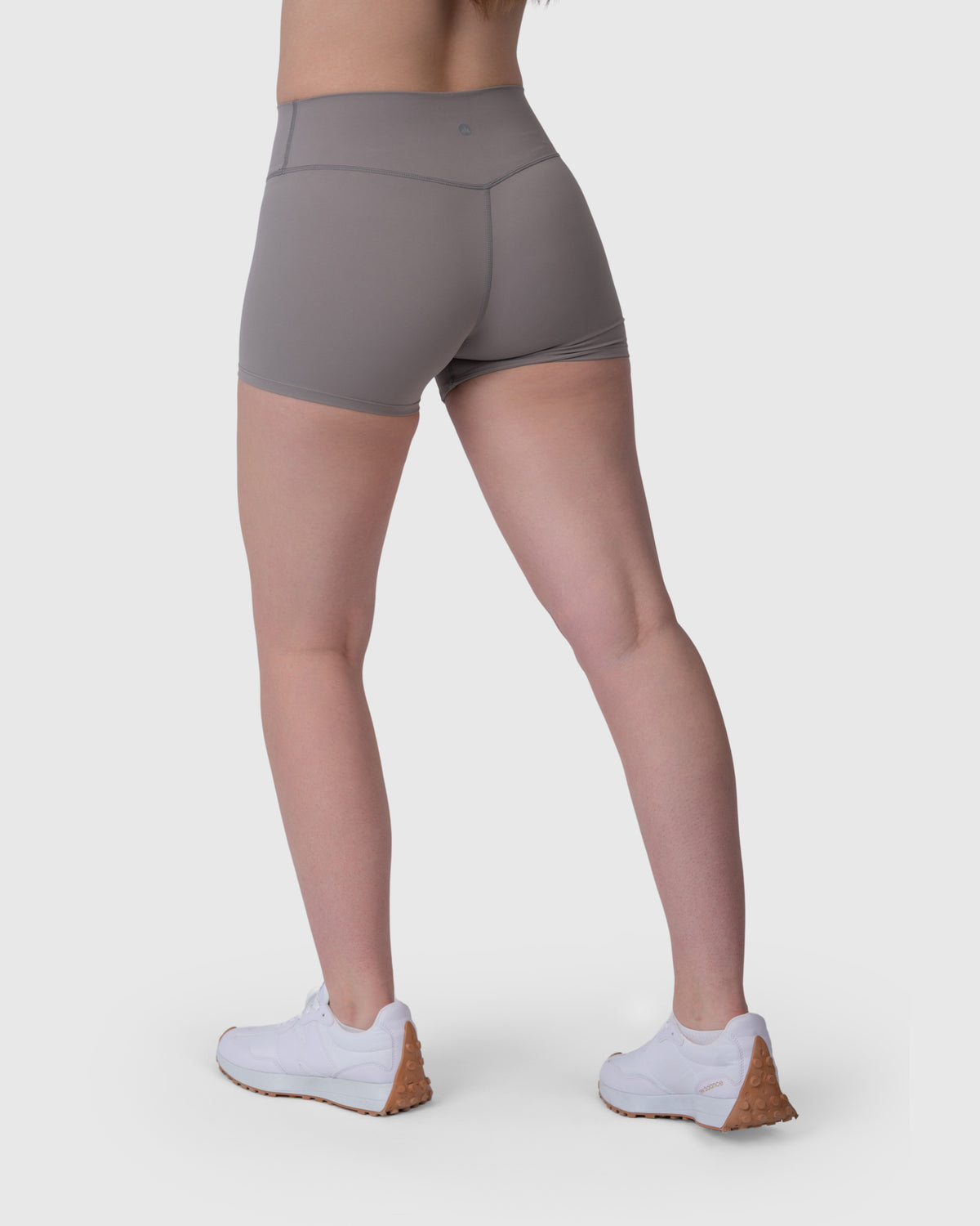 Align Soft Shorts in grey – back three-quarter view