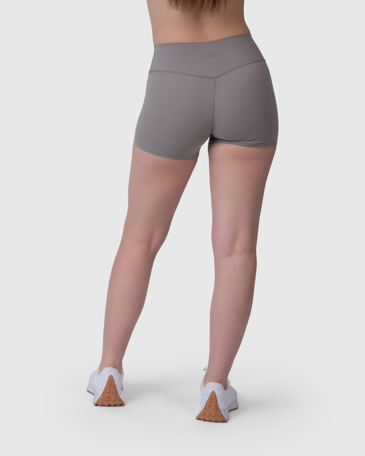 Align Soft Shorts in grey – alternate front view
