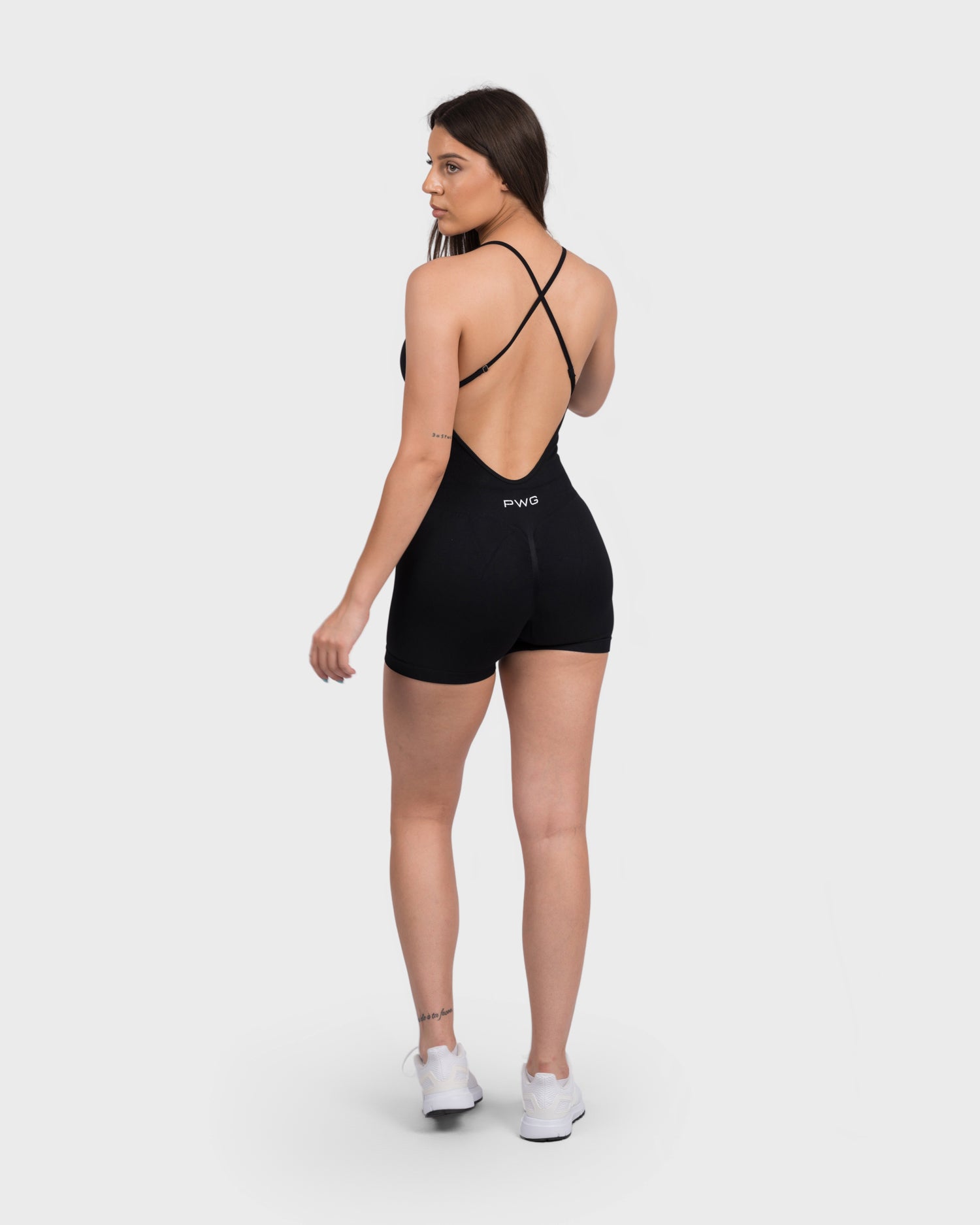 FlexActive Sculpting Backless Jumpsuit - Black