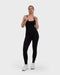 Ribbed Sculpting Jumpsuit - Black
