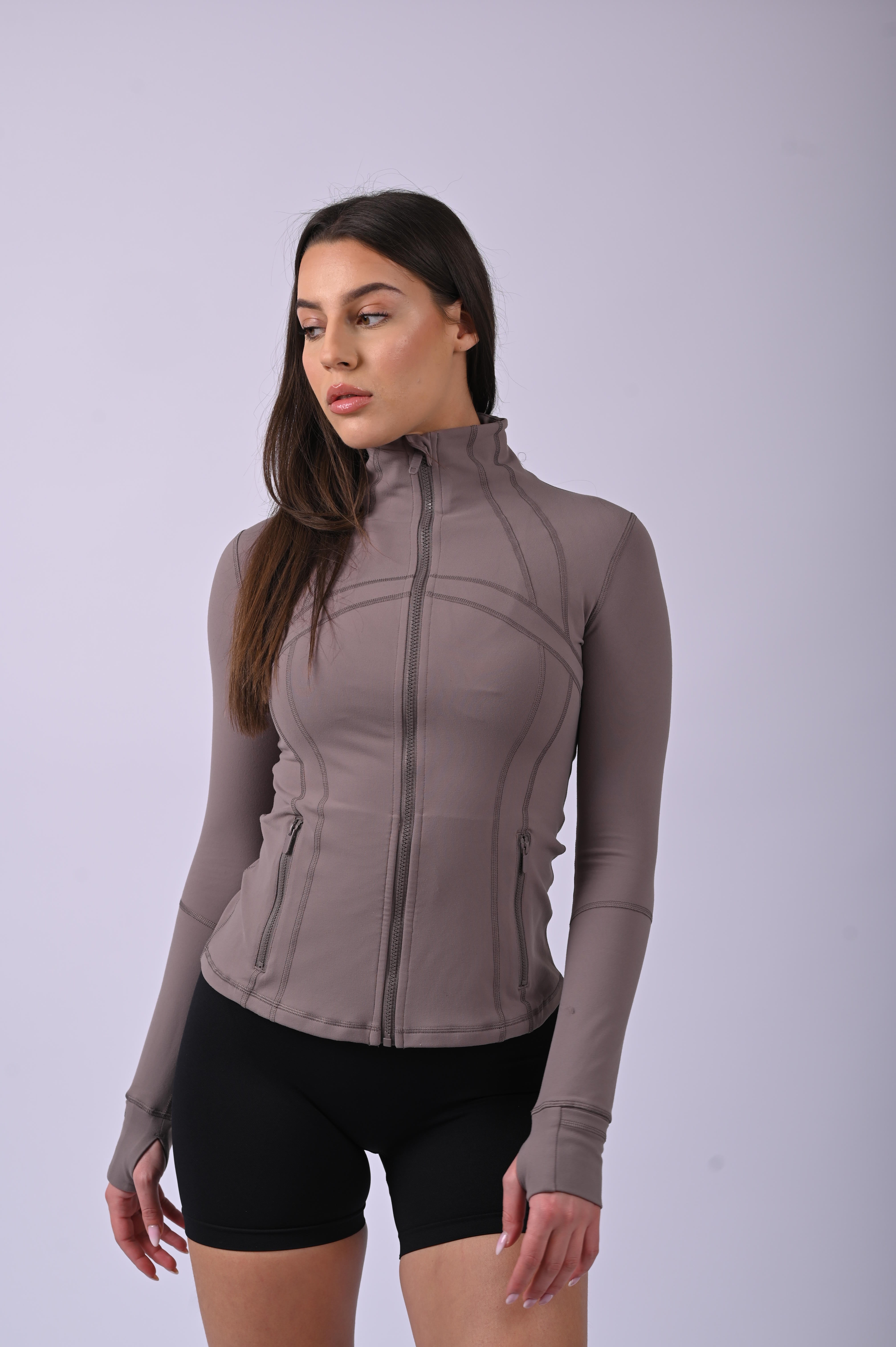 Form Long Sleeve Zip Jacket - Grey