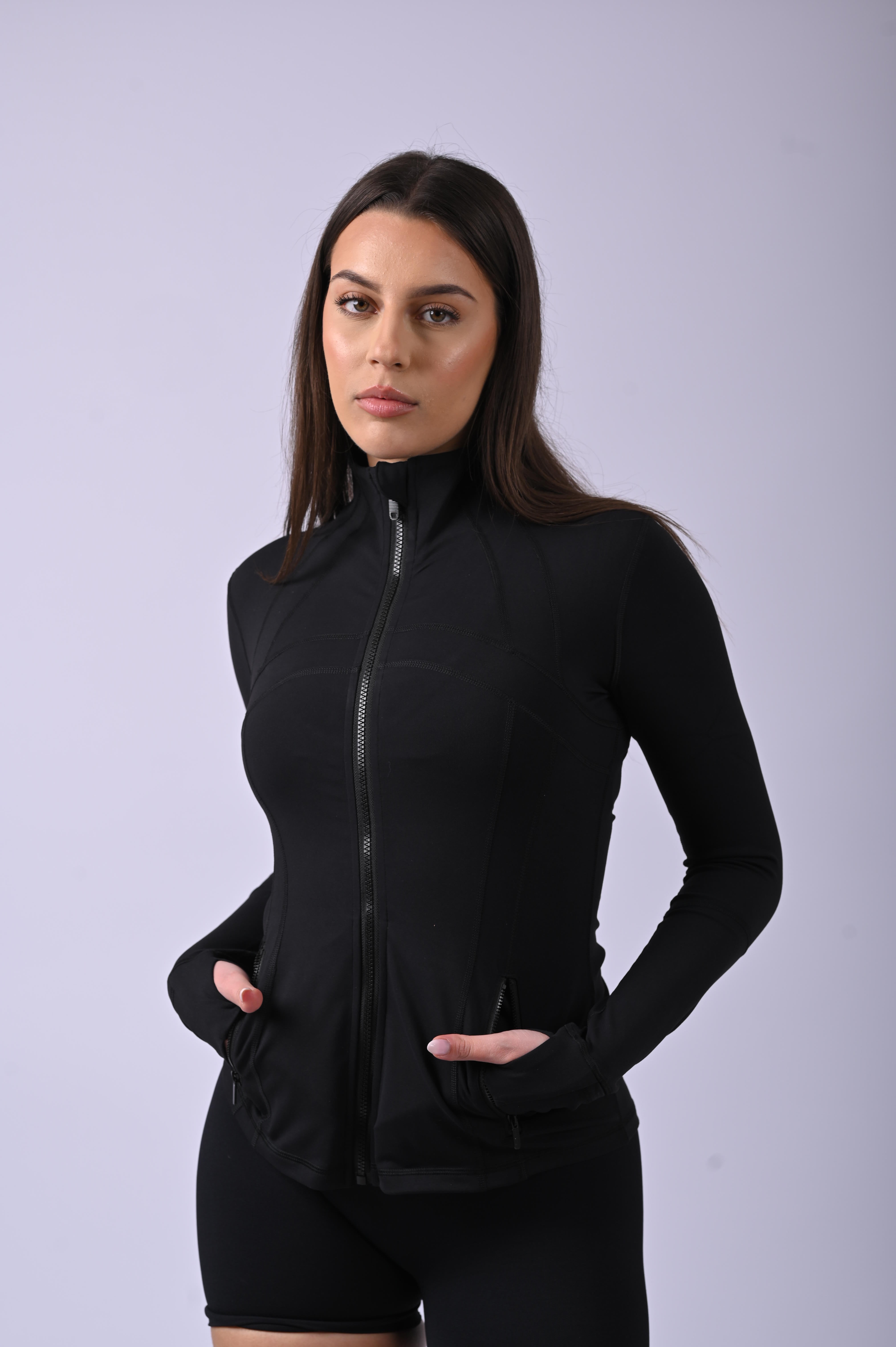 Form Long Sleeve Zip Jacket - Black