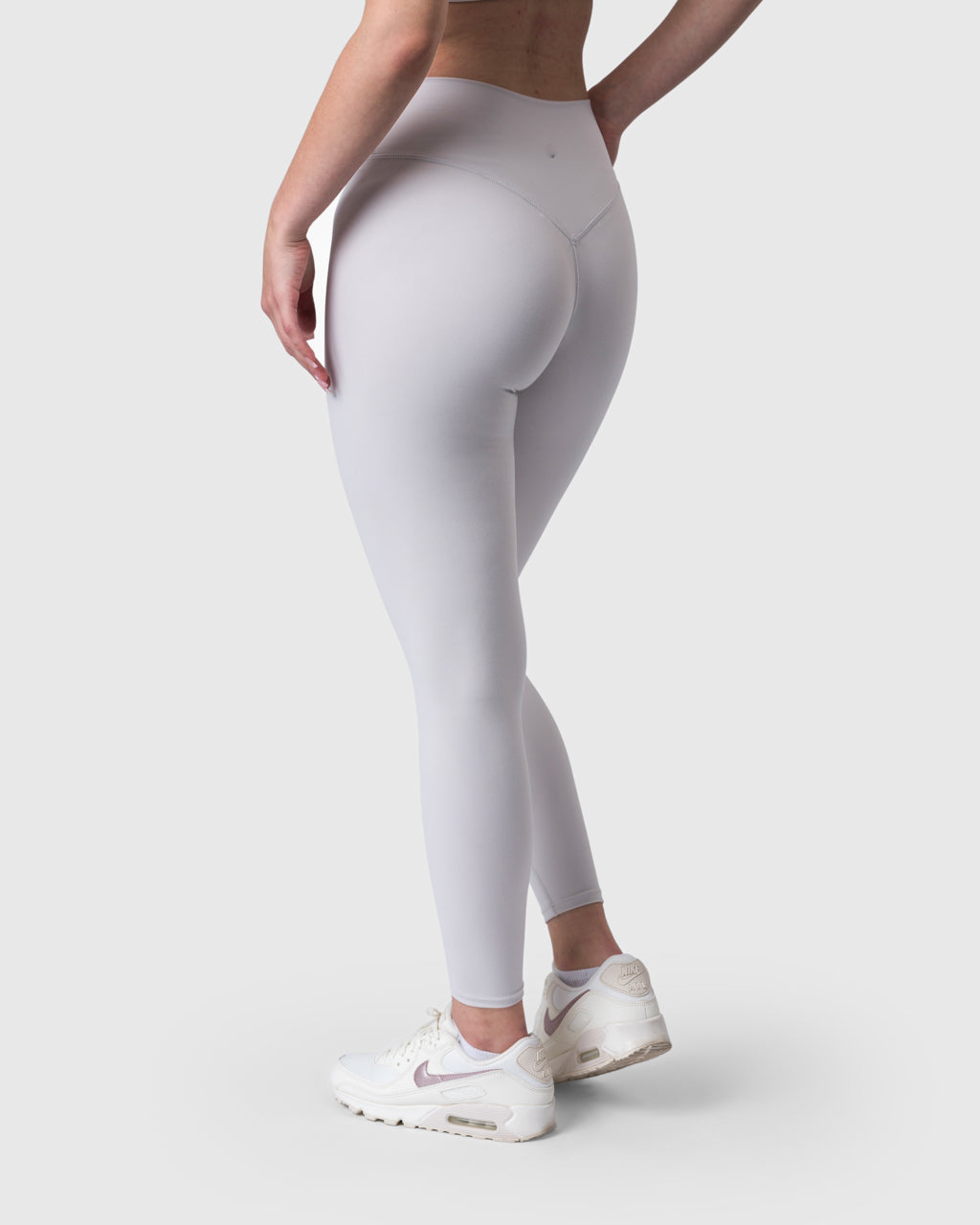 Core Leggings in ivory – alternate back three-quarter view