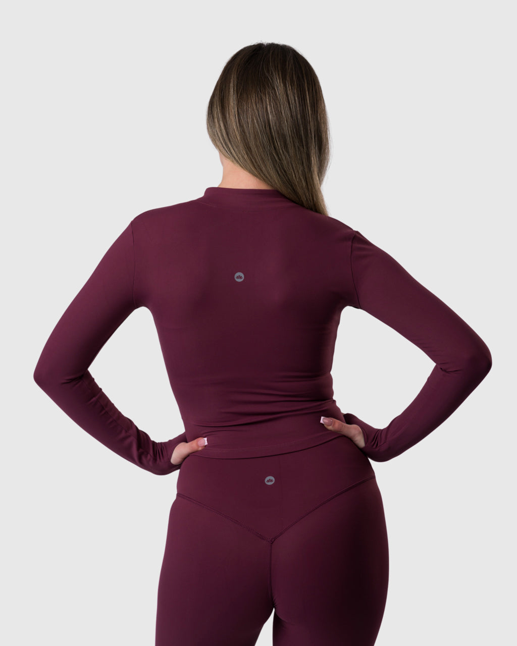 Core Jacket in burgundy – back view