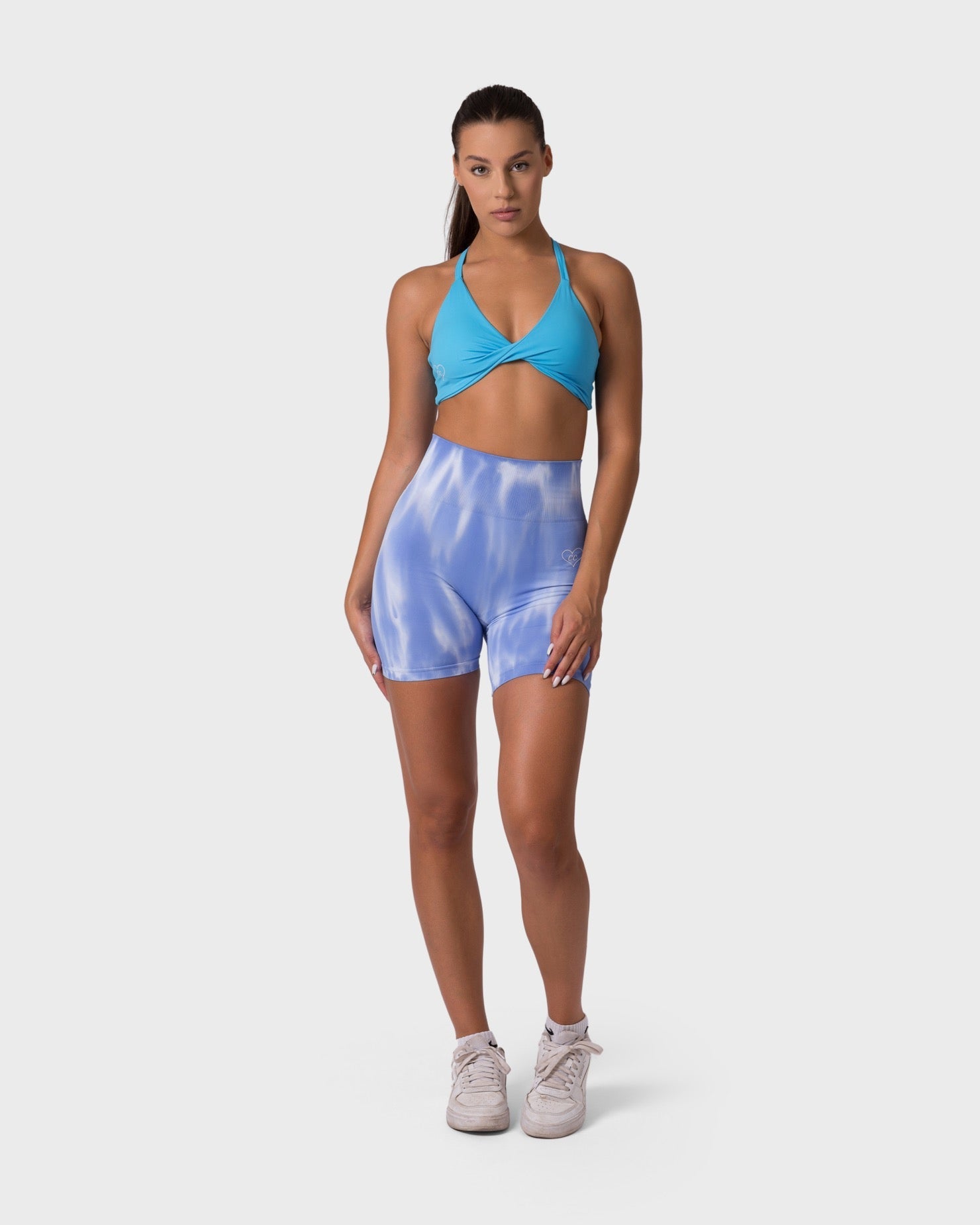 PWG x CC Knitted Sports Bra - Ocean Blue