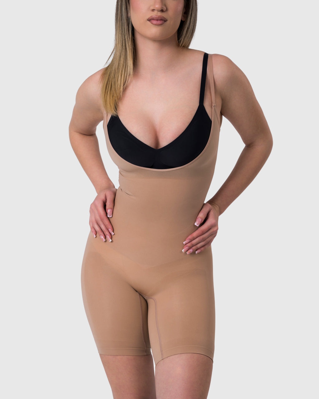 Ultimate Sculpt Invisible Body Shaper in nude – alternate front view