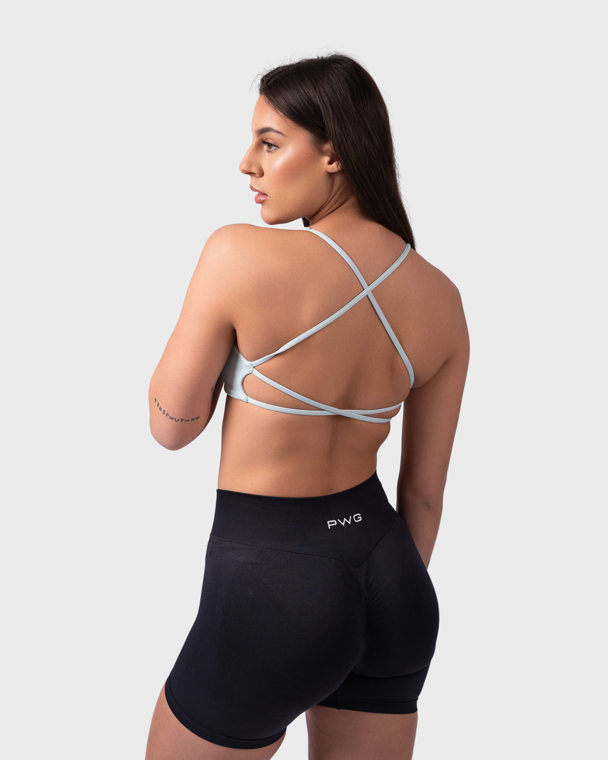 Evolve Backless Sports Bra - Celeste