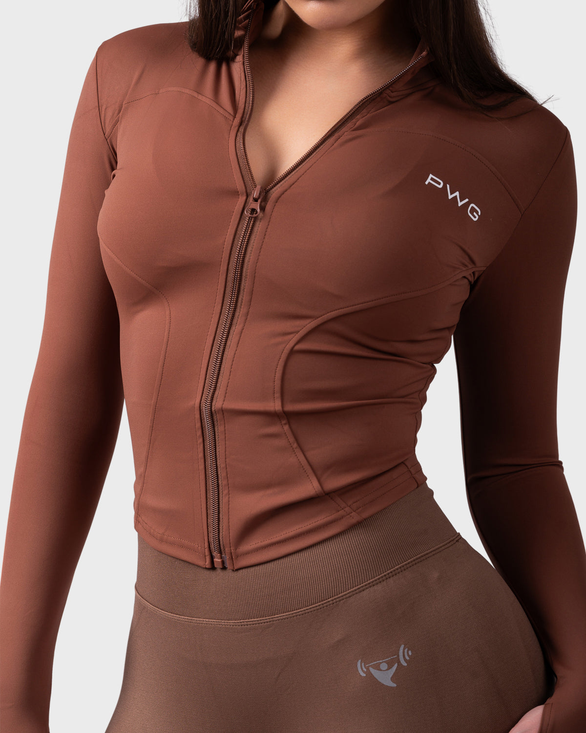 Evolve Sculpt Fit Jacket - Chocolate