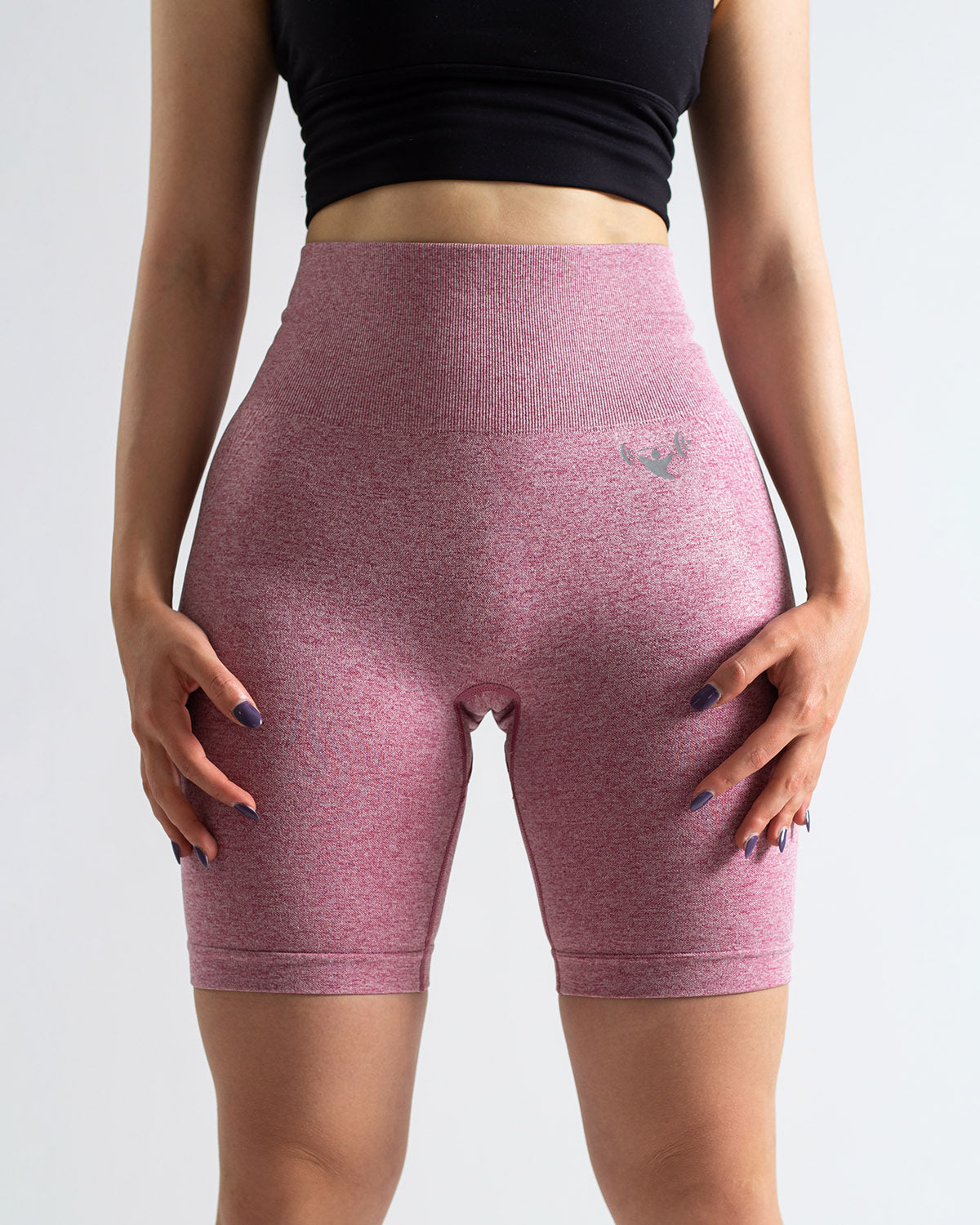 Scrunched Lifting Contour High Waist Shorts - Розеви